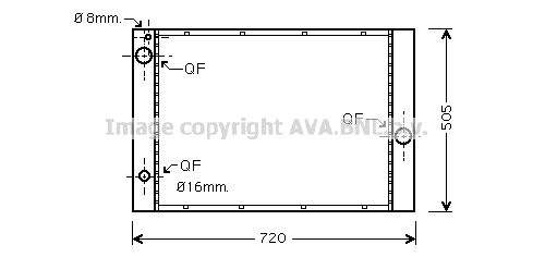 AVA QUALITY COOLING Радиатор, охлаждение двигателя BW2236